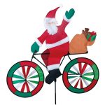 Santa On Bike Wind Spinner