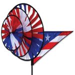 Patriotic Triple Wind Spinner