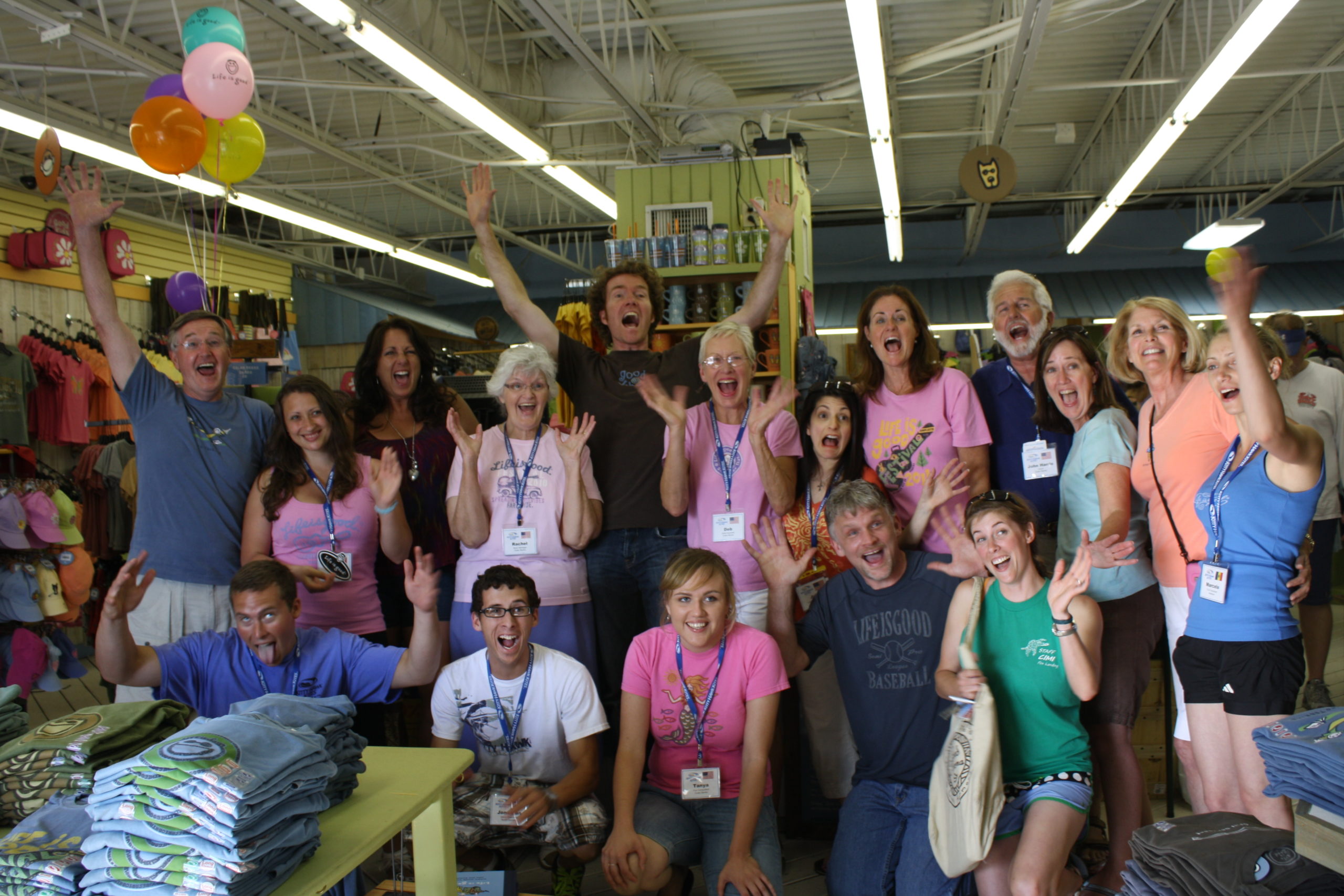 Life is Good employees celebrating Memorial Day