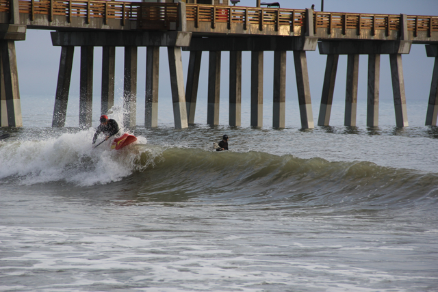 kayak surfers