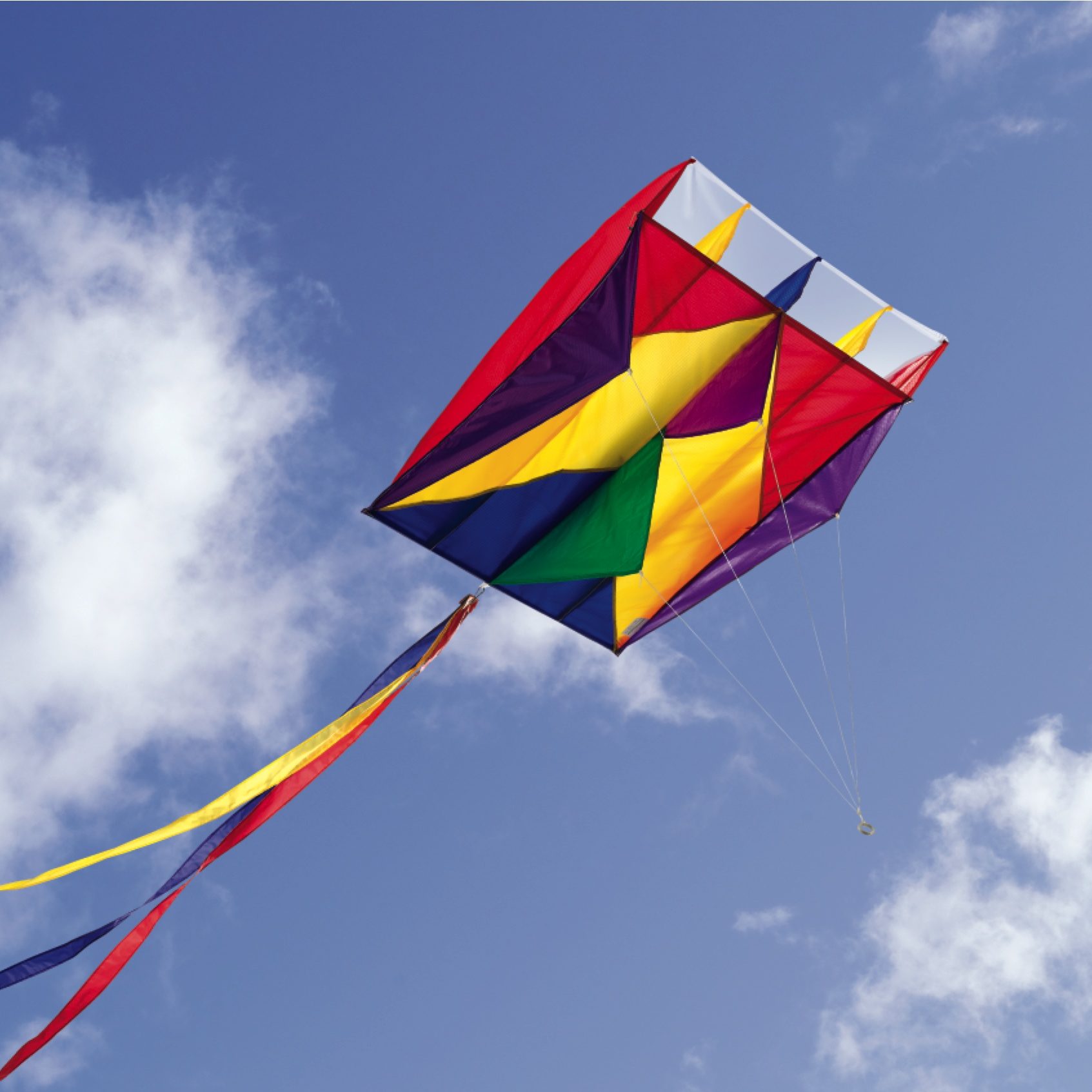 Single line parafoil in flight.