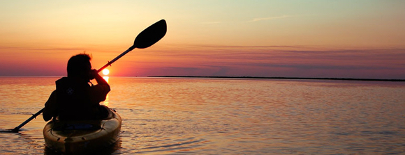 Kayak sunset
