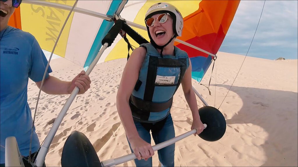 dune hang gliding lesson