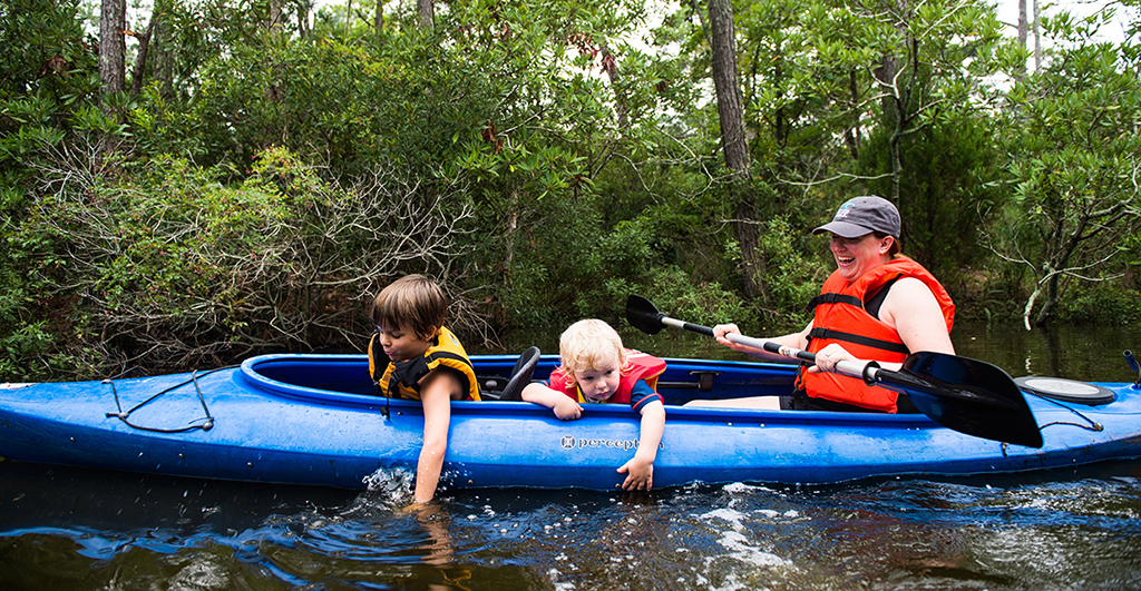 Social Distancing in a Kayak