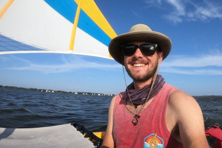 Will Freund on Hobie kayak