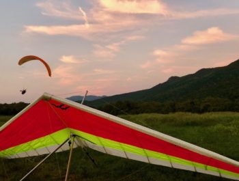 hang gliding