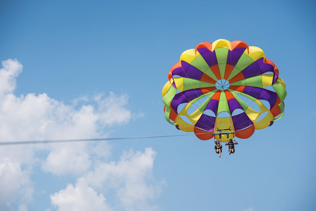 Parasailing in the Outer Banks out of Manteo and Duck