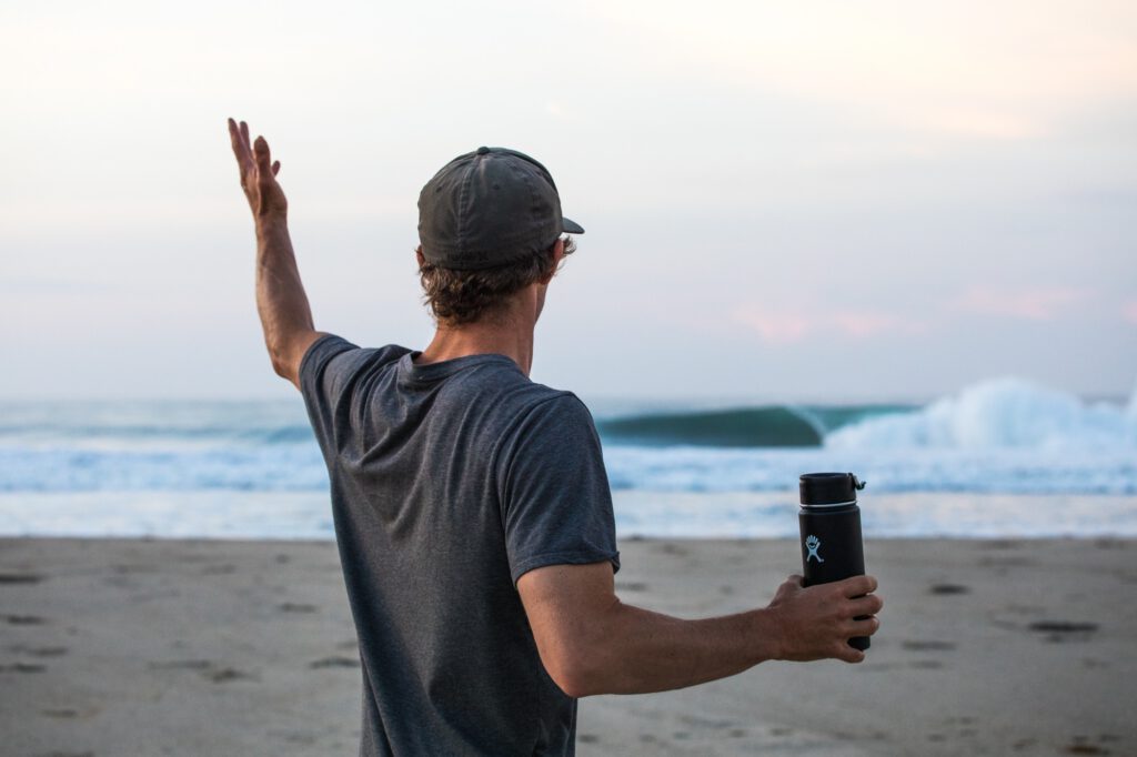 Hydro Flask at the beach