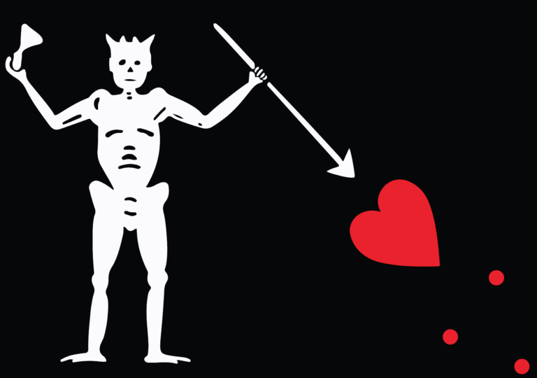 Blackbeard's pirate flag