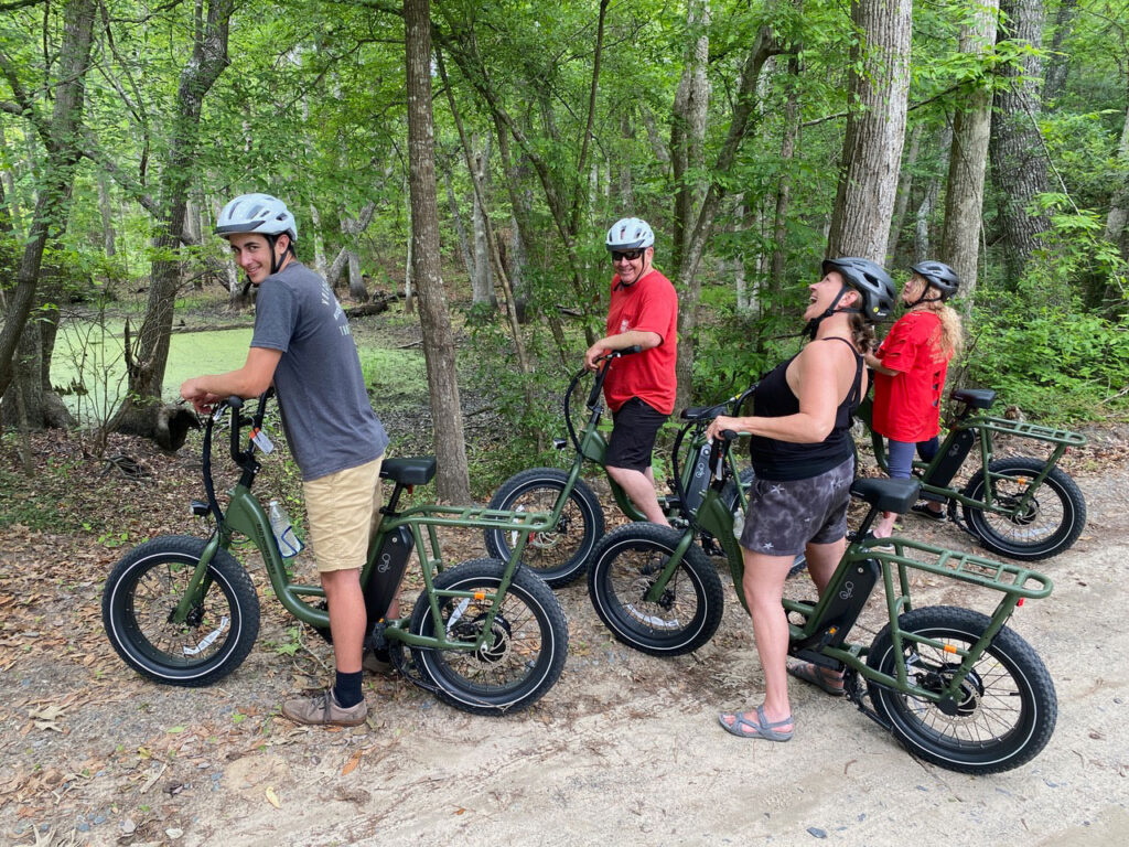 Try the trails in the outer banks on an E-bike
